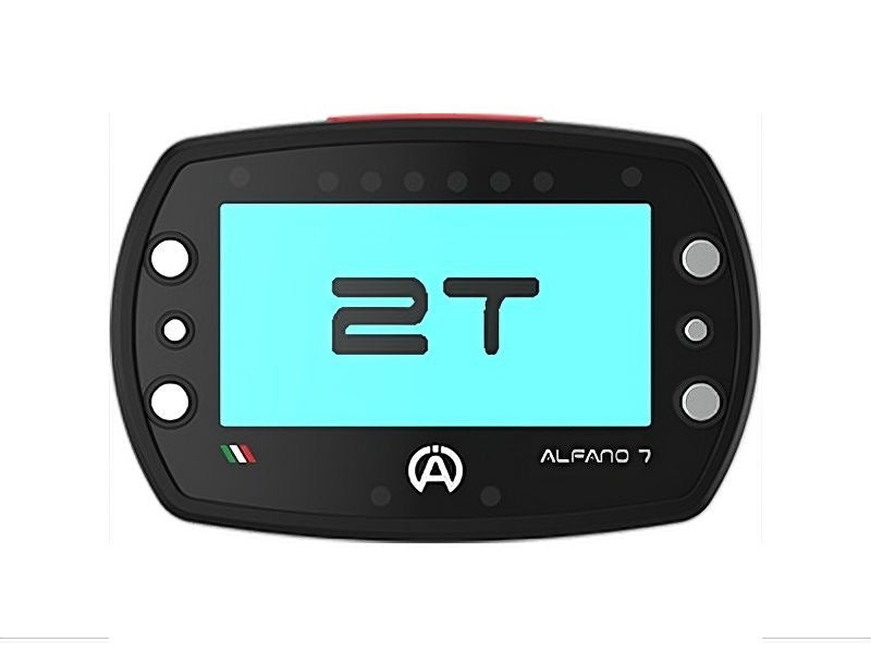 Laptimer Alfano 7 2T mit Wasser/Abgastemperatursensor/Speed/HUB 2T/USB Ladekabel