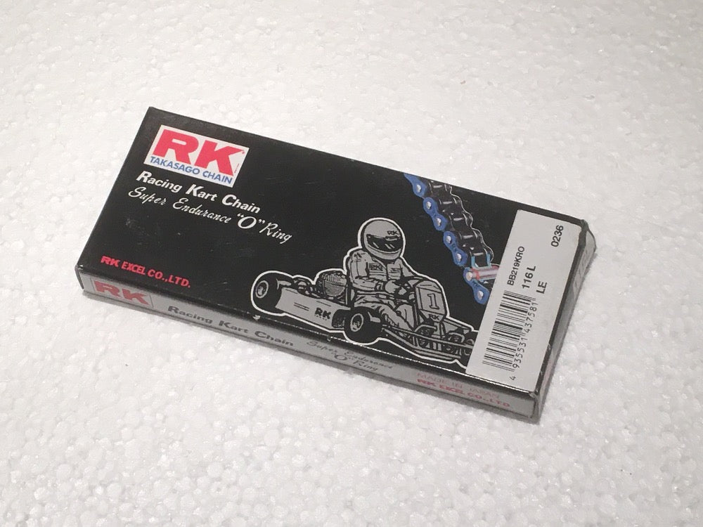 RK Kart Racing Kette Typ 219 BB KRO O-Ring Blau