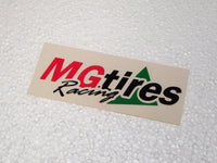 Aufkleber MG Kart Tires Racing 15 x 6cm