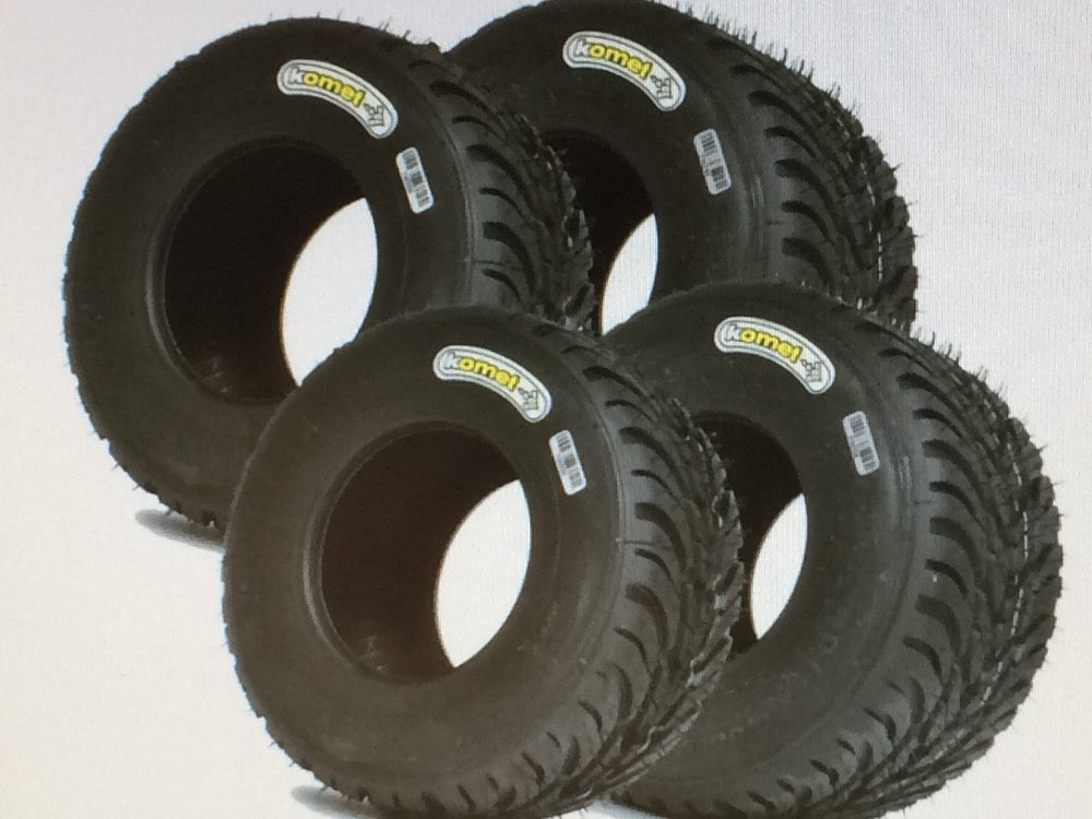 Satz Komet K1D-W Kart Regenreifen 4.00/5.00-5 Mini Bambini - Medium Mischung