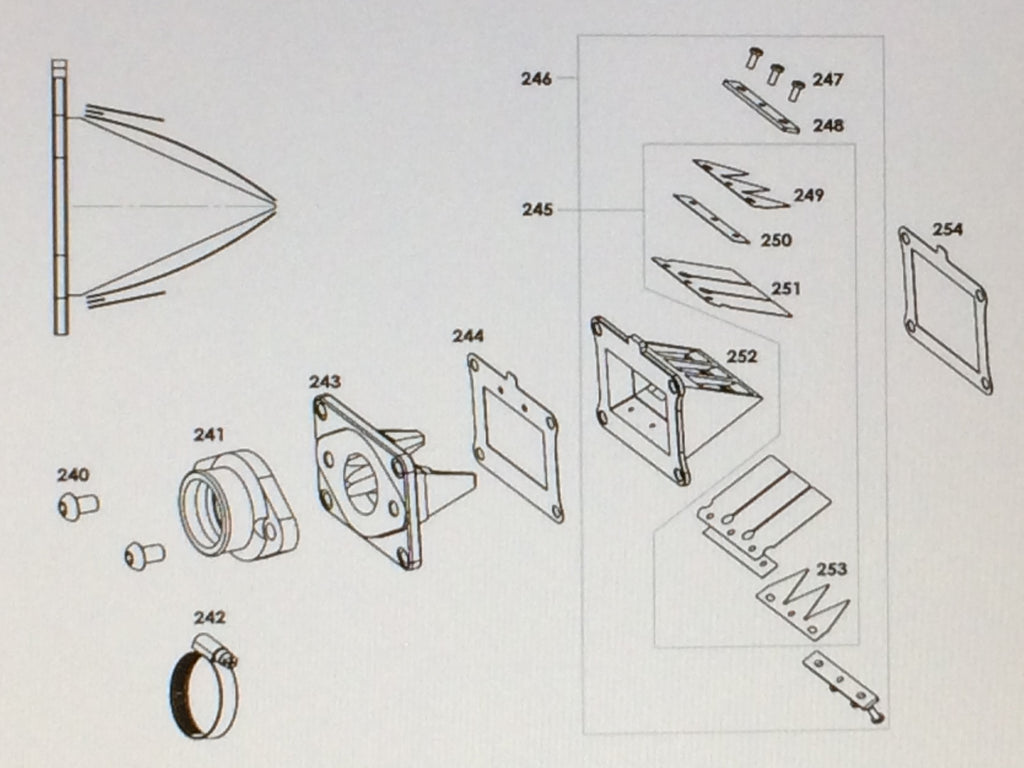 250. Maxter MXO/MXV Distanzleiste für Stützmembrane