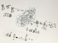 124. Maxter MXO/MXV 125ccm Schaltung - Achse für Schaltgabel