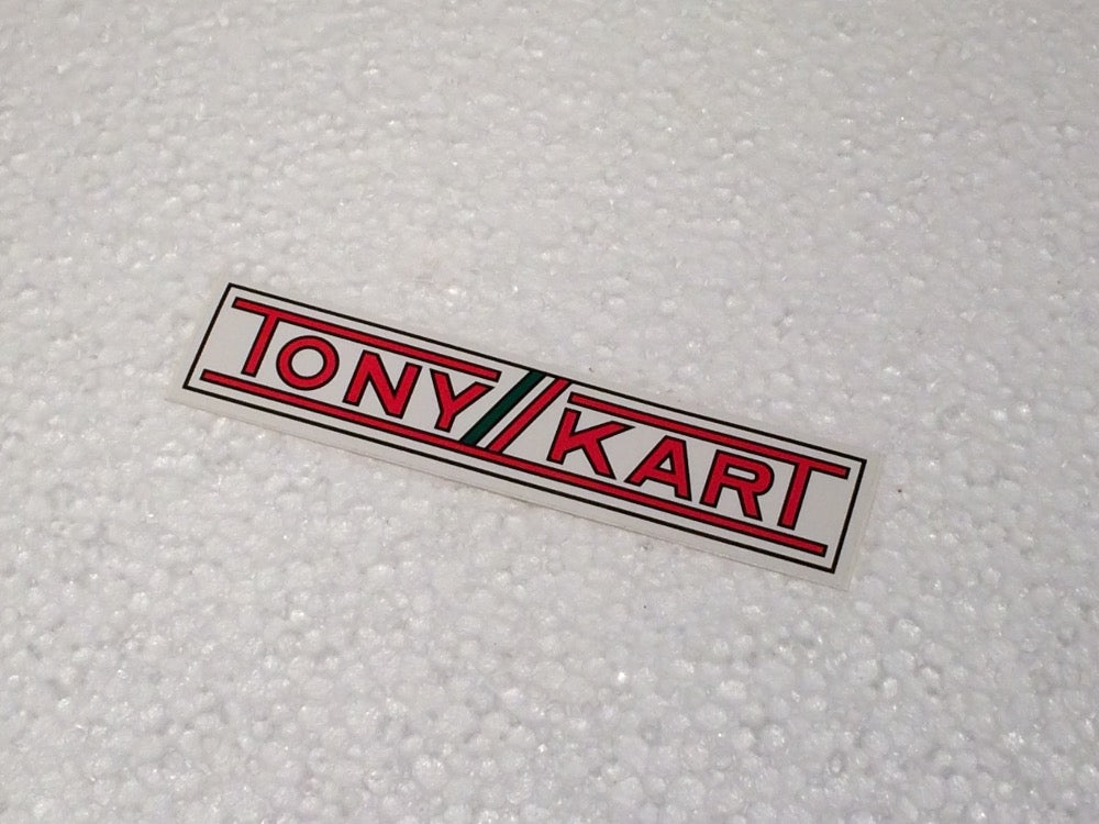 Aufkleber Tony Kart 12 x 2,5cm