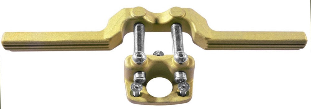 CRG Kart Fußstütze Gold Aluminium verstellbar komplett