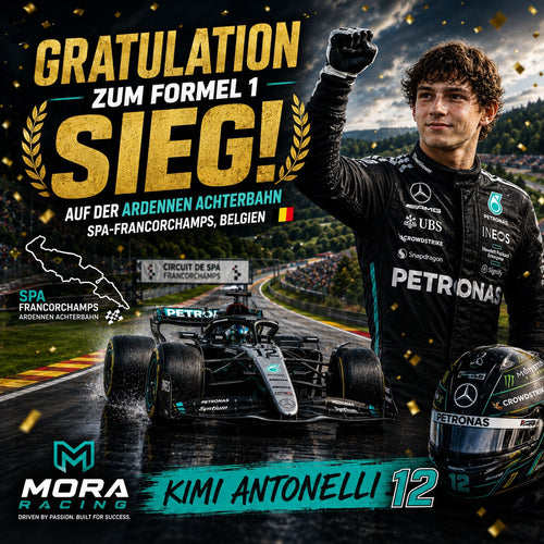 Sieg für Kimi Antonelli in Spa Francorchamps Belgien Mora Racing