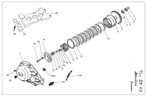 Pavesi Kart Motorenteile Tav.03