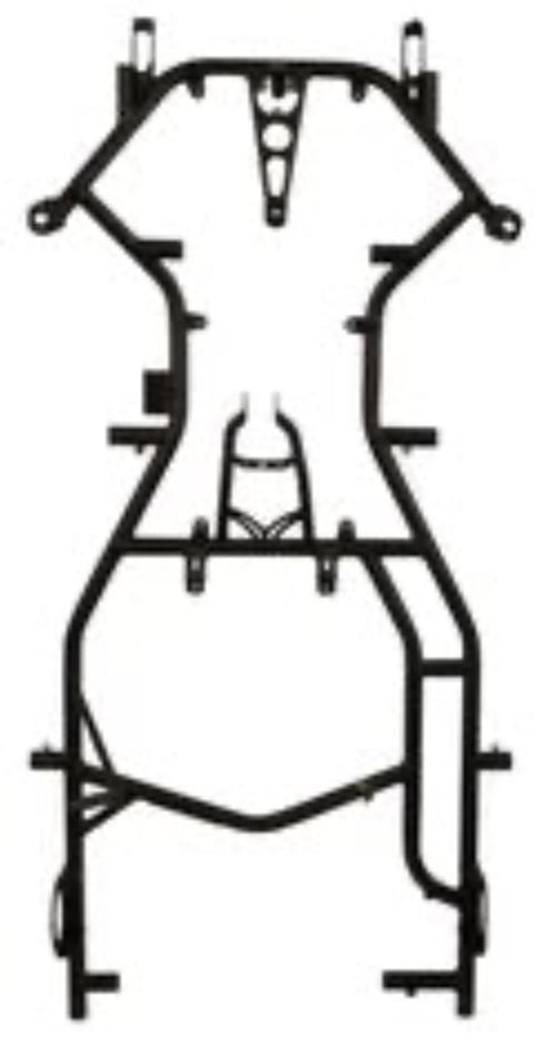 CRG Kart Rahmen FS4 28-4 Cycle Matt-Schwarz