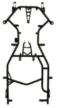 CRG Kart Rahmen FS4 28-4 Cycle Matt-Schwarz