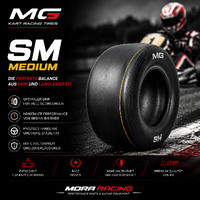 Satz MG SM Kartreifen Gelb Medium 4.60/7.10-5 CIK FIA