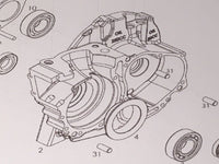 10. Modena KK2 125ccm Lager 6205 RSH C3 Kupplungskorb