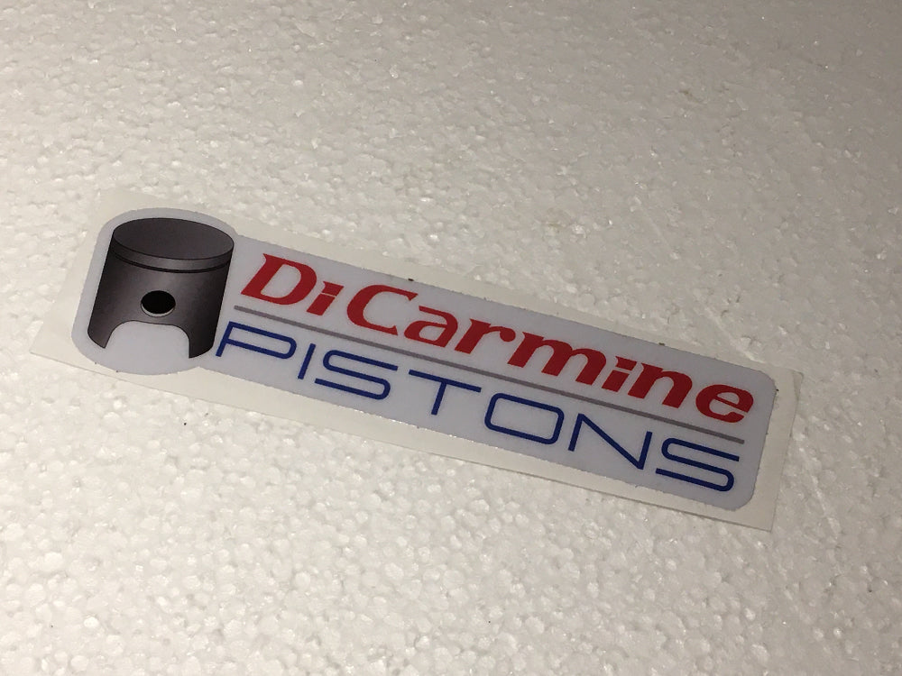 Aufkleber DiCarmine Pistons 19x4cm