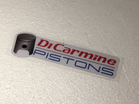 Aufkleber DiCarmine Pistons 19x4cm