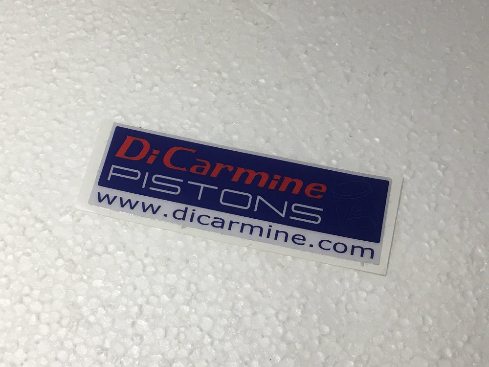 Aufkleber DiCarmine Pistons 12x4cm