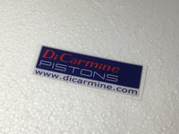 Aufkleber DiCarmine Pistons 12x4cm