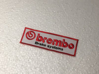Aufnäher Brembo Brake Systems  11x3,5cm