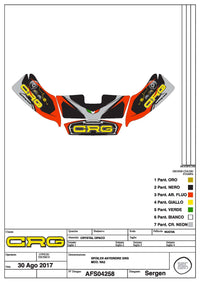 CRG Kart Sticker-Set Frontspoiler NA2 - 2018