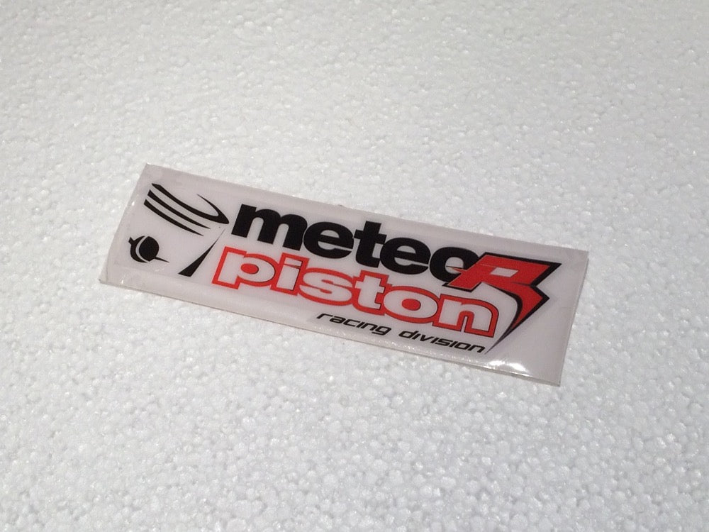 Aufkleber Meteor Pistons Racing Division 18 x 5,5cm