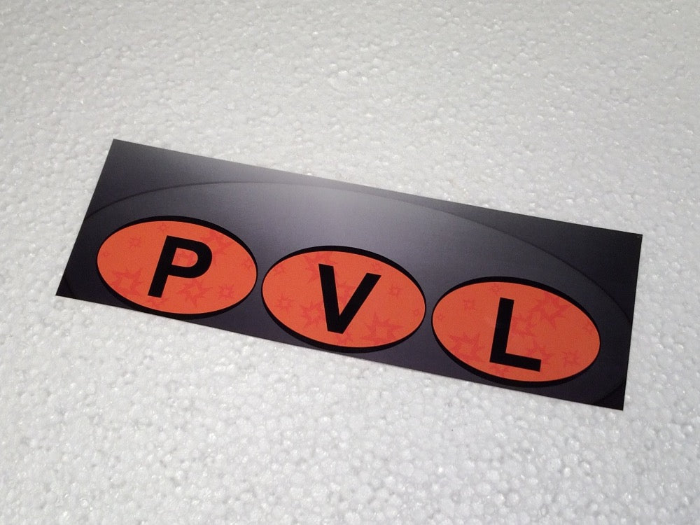 Aufkleber PVL Zündung 21 x 7cm