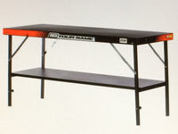 Aluminium Arbeitstisch Kart Racing Motorsport Pro mit Ablage Team Personalisiert