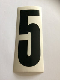 Startnummer - Aufkleber gerade Ausführung