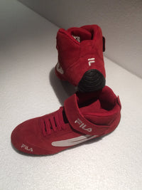 Kart Fahrerschuhe Fila Rot Wildleder Größe 37 1/2 / US 5 / UK 4 - Restposten !