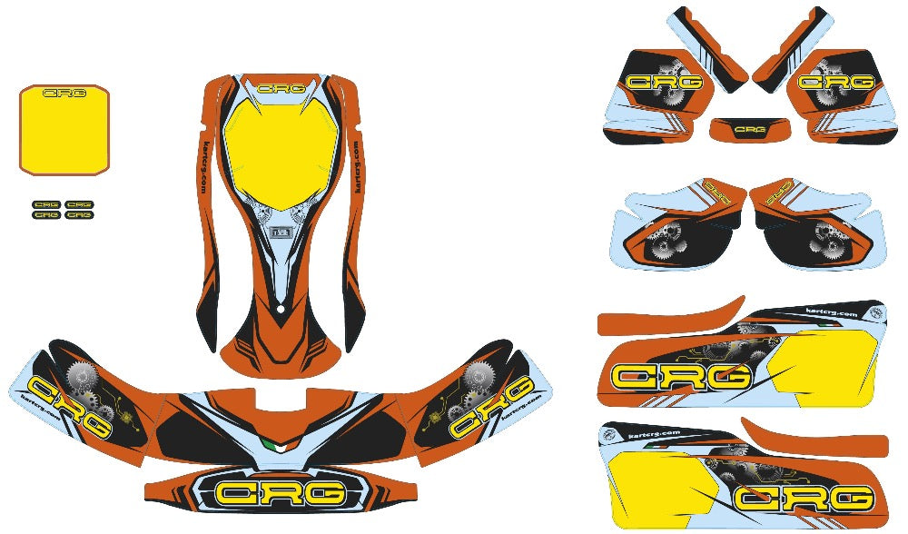 CRG Kart Sticker-Set Frontspoiler NA3 Glanz/Matt - 2018