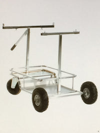CRG Kartwagen verchromt mit großen Lenkrollen