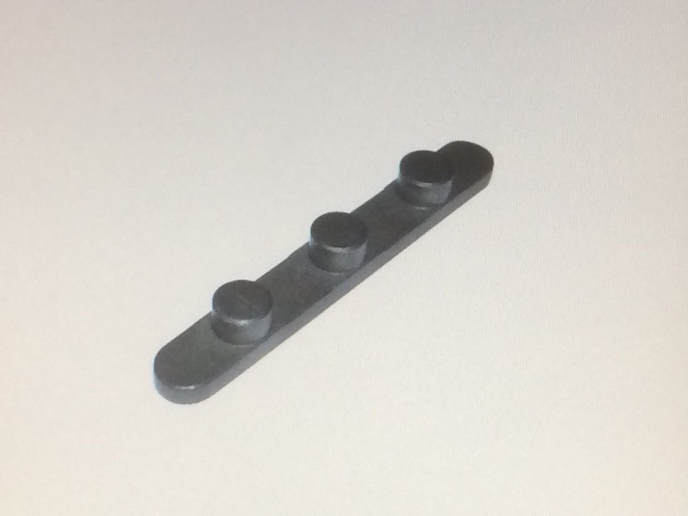 Kart Passfeder/Achskeil mit 3 Stiften Ø 7,4mm/Abstand 17mm/Länge 60mm/Höhe 3,2mm