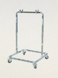 Kartständer stehend verchromt für 2 Karts