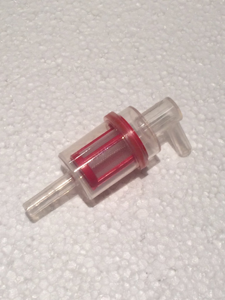 Kart Benzinfilter Groß mit Kunststofffilter und 90° Anschluss