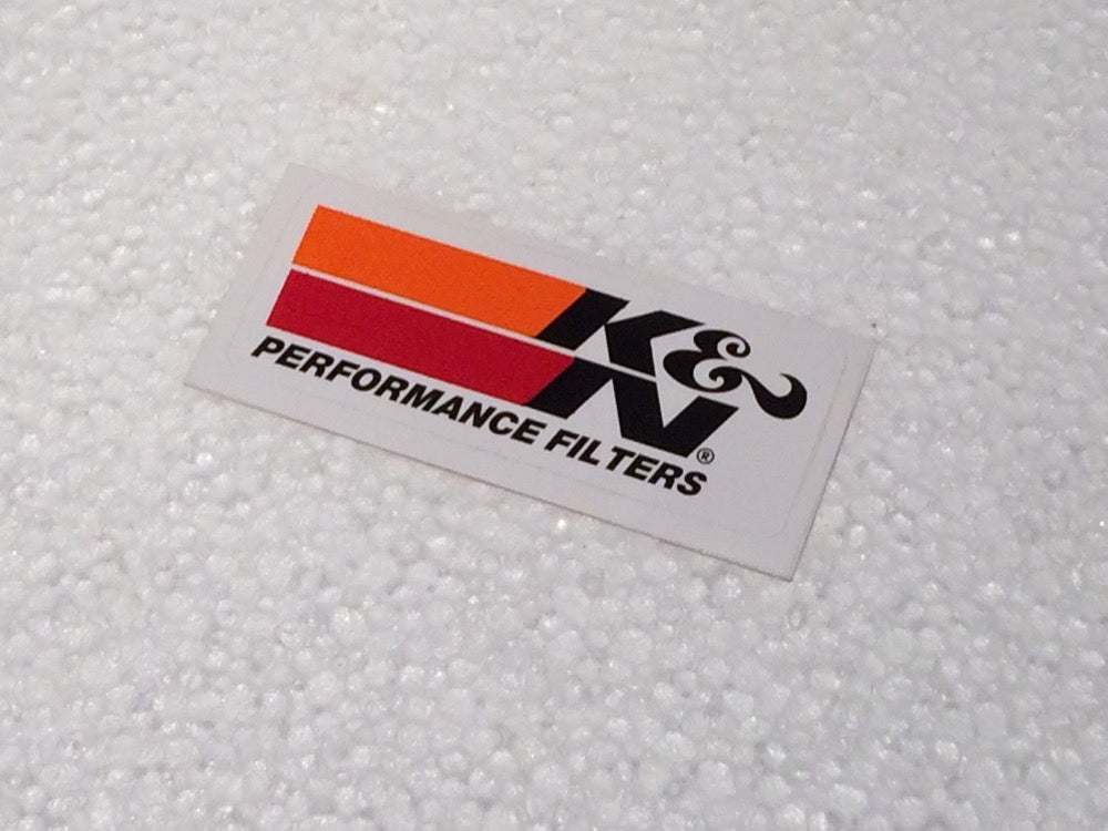 Aufkleber K&N Performance Filters 9 x 3,5cm