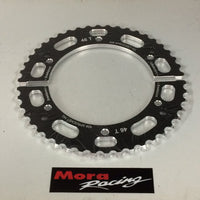 Aluminium Kettenblatt Typ 428 High Quality - 116mm Hybrid Blackline - geteilt