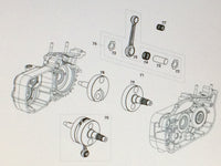 70. Maxter MXO/MXS 125ccm Kurbelwelle komplett