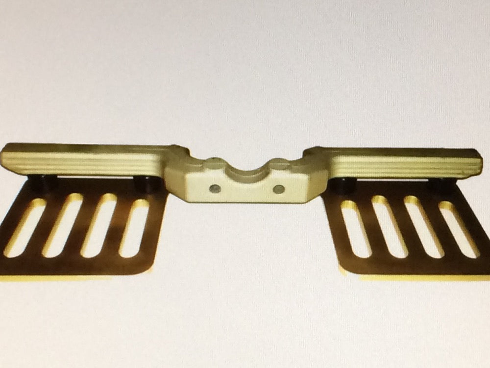 CRG Kart Fußstütze Gold durchgehend Gold komplett