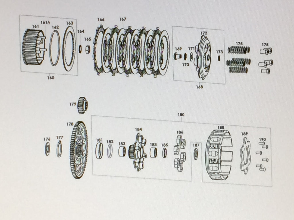 181. Maxter MXO/MXV 125ccm Distanzring für Kupplungsaufnahme
