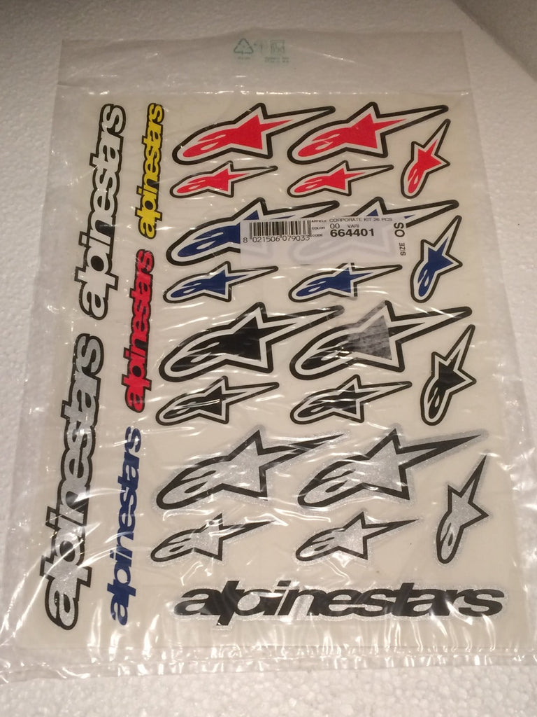 Aufkleber Set Alpinestars 26 Teilig