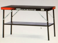 Aluminium Arbeitstisch Kart Racing Motorsport Pro mit Ablage Team Personalisiert