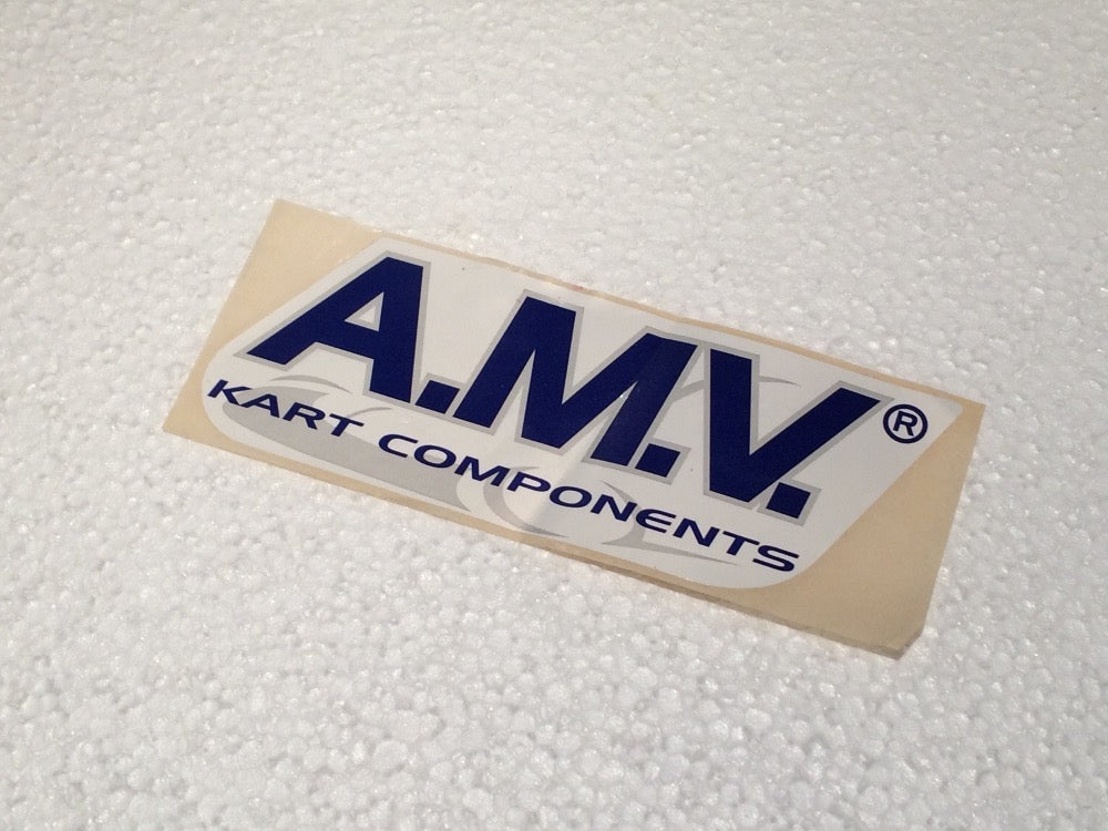 Aufkleber A.M.V. Kart Components 14 x 6,2cm