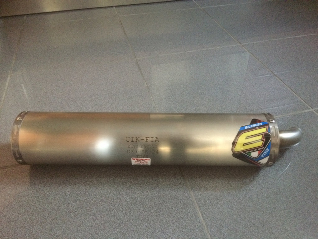 TM Endschalldämpfer Elto Racing TD5/EX-SI/22 CIK FIA Homologiert